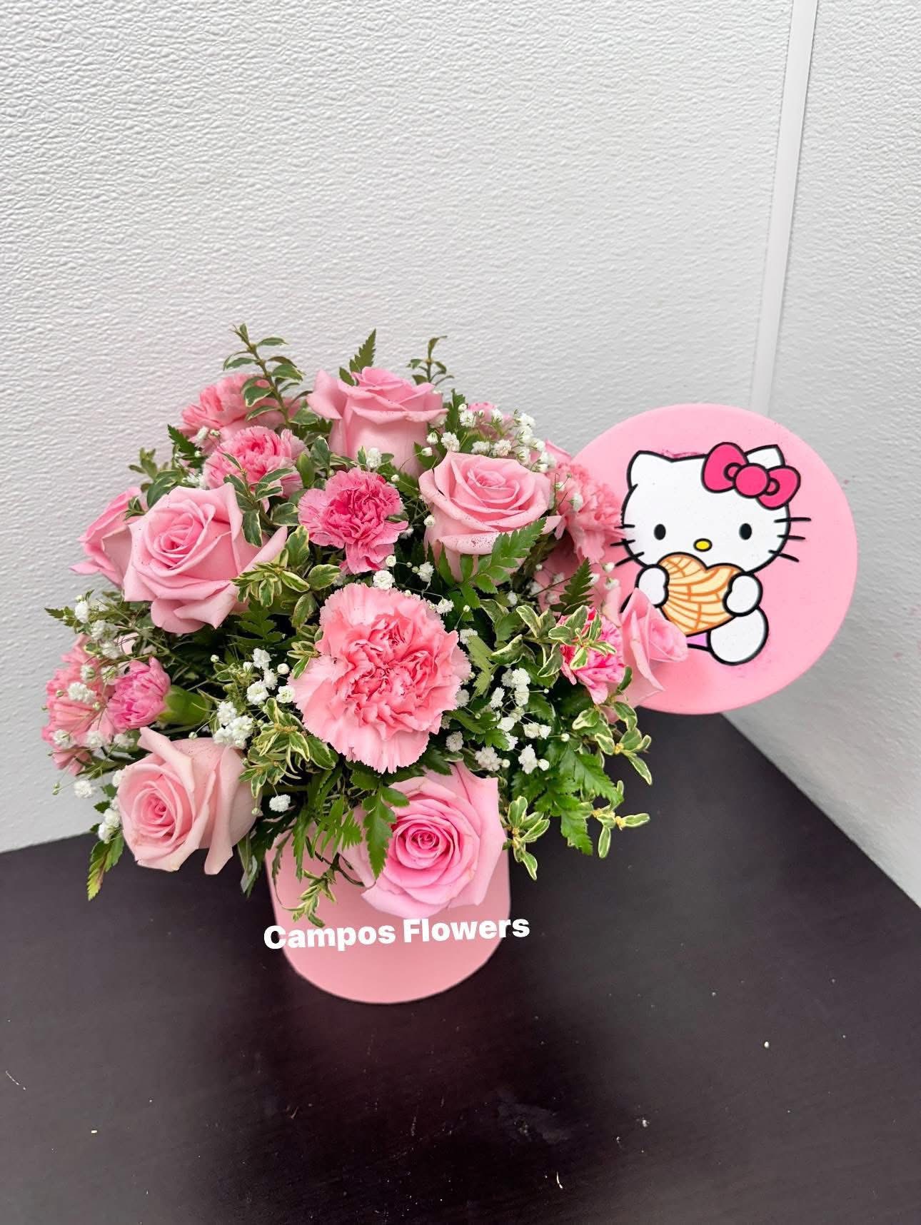 Hello Kitty Light Carnations & Roses