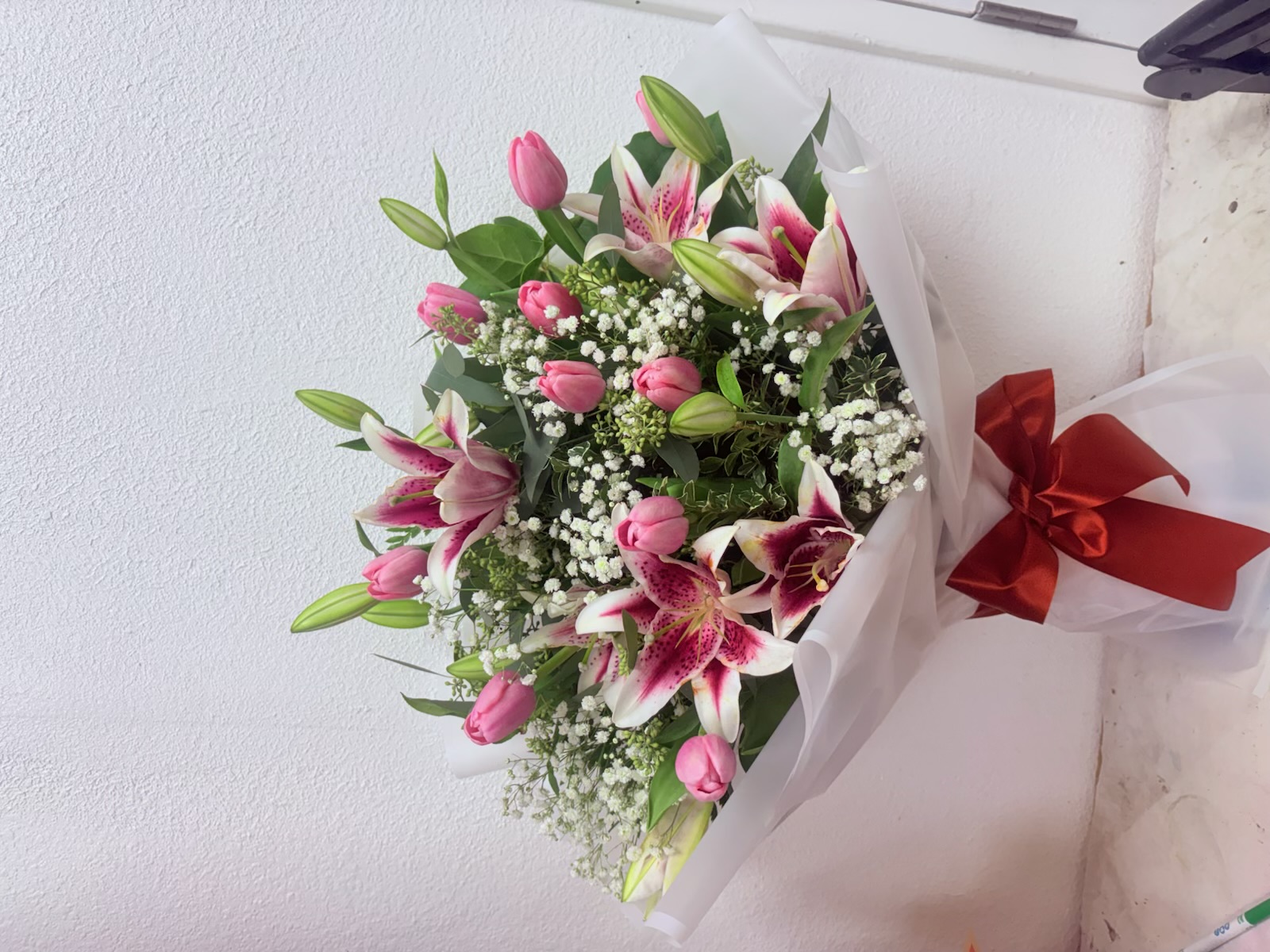 Tulips & Stargazer Lilies Bouquet