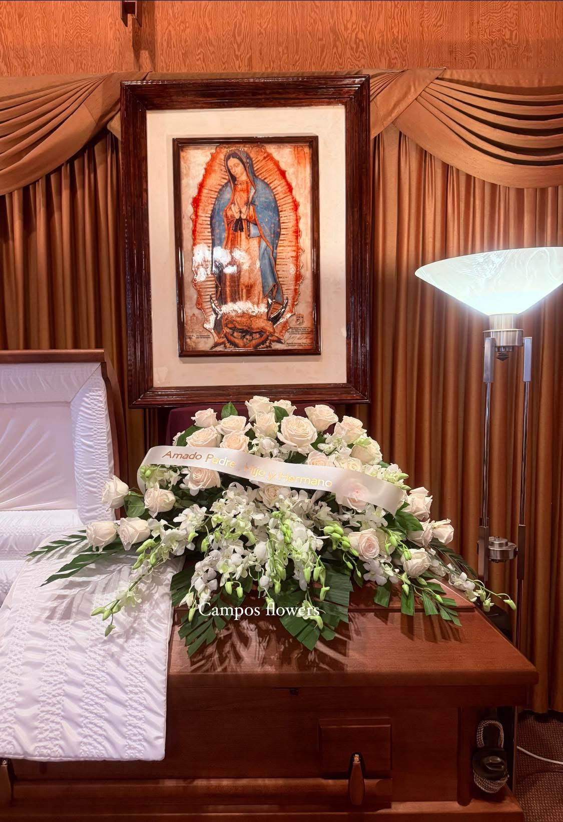 Casket Spray — custom floral piece