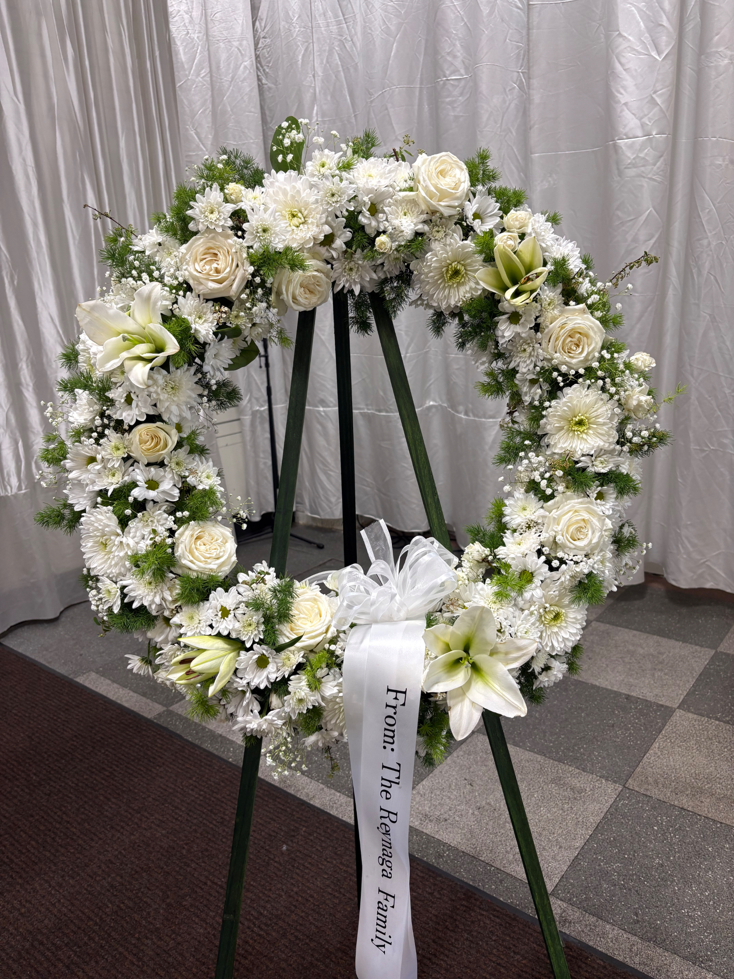 Wreath — custom floral piece